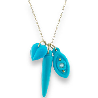 TenThousandThings Turquoise Charm Necklace