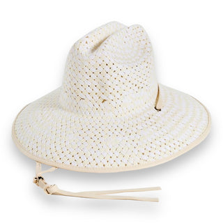 Lele Sadoughi Women's Straw Checkered Hat
