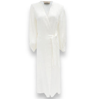 Adriana Degreas Solid Carre Vintage Long Robe