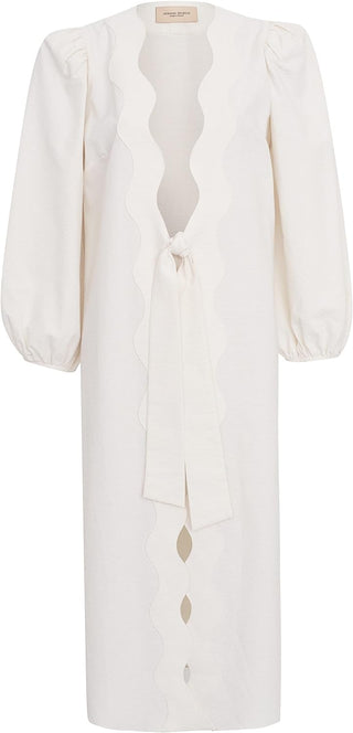 Adriana Degreas Moves Puff-Sleeved Midi Robe