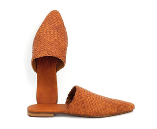 Braided Leather Slippers Handmade Babouche