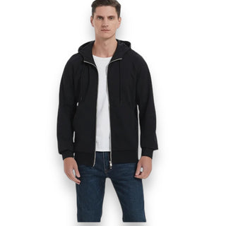 EMF Protection Silver Fiber infused Cotton Faraday Hoodie with Shielding Zipper Stronger Protect